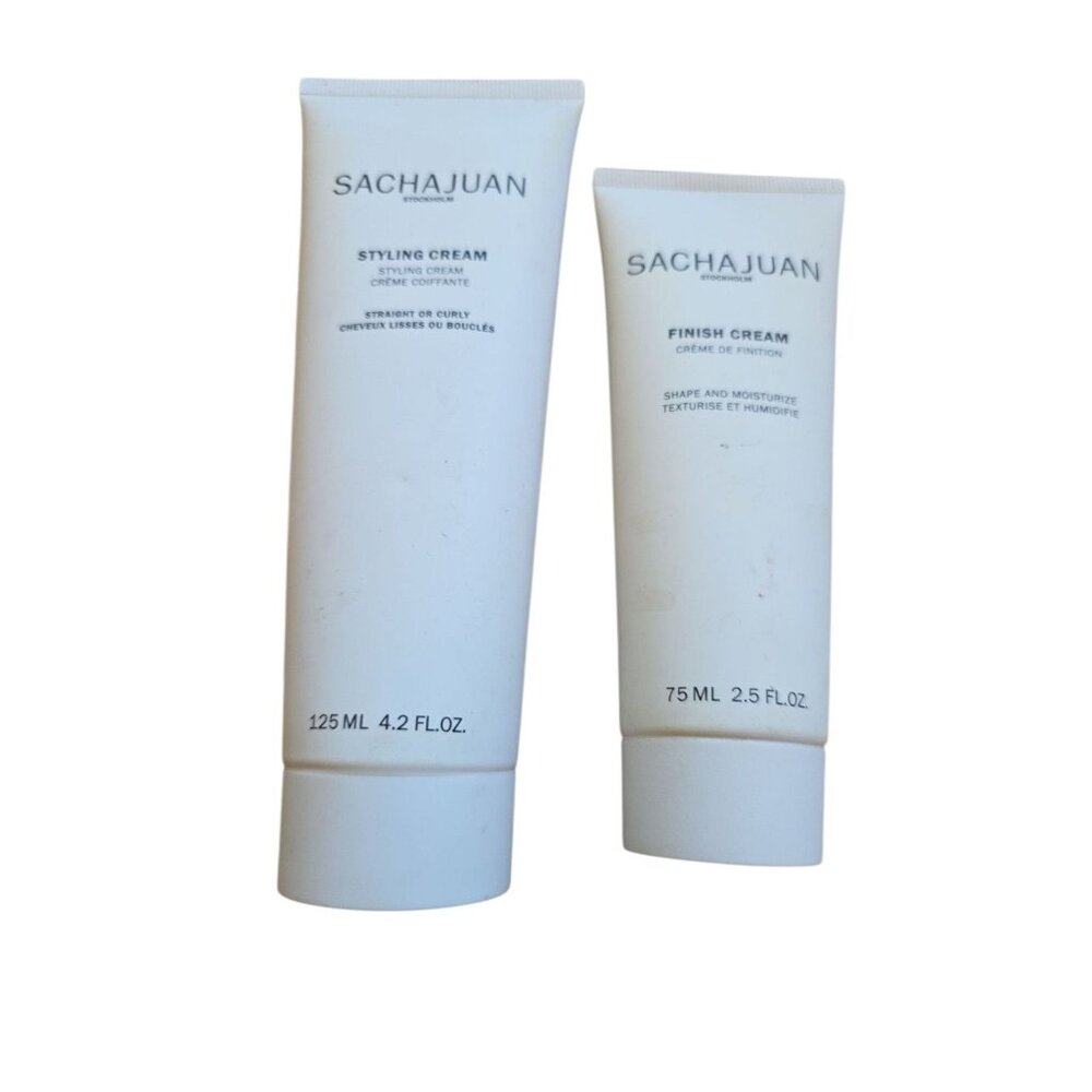 SACHAJUAN styling cream 4.2oz tube and finish cream 2.5oz tube New Sealed